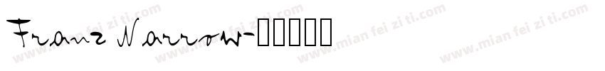 Franz Narrow字体转换